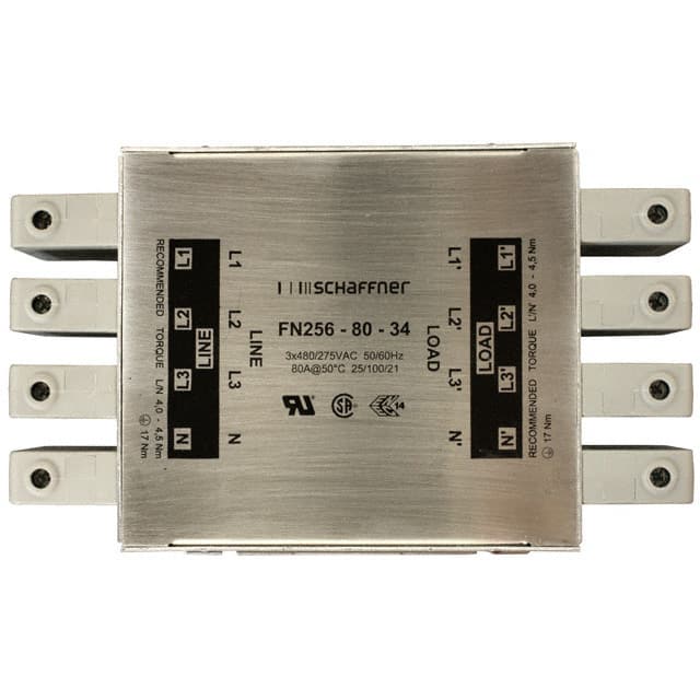 FN256-80-34 Schaffner EMC Inc.  Moduli di filtro di linea di alimentazione